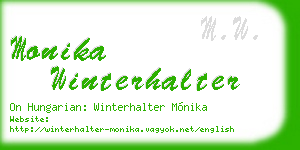 monika winterhalter business card